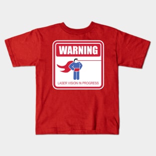 WARNING: Laser Vision Kids T-Shirt